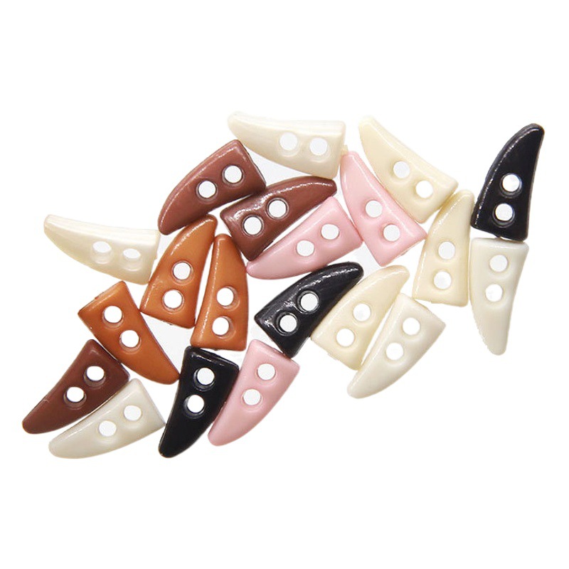 10mm上質樹脂牛角ボタンbjd潮游童衣補助材料1cm綿人形ボタンミニ童服ボタン