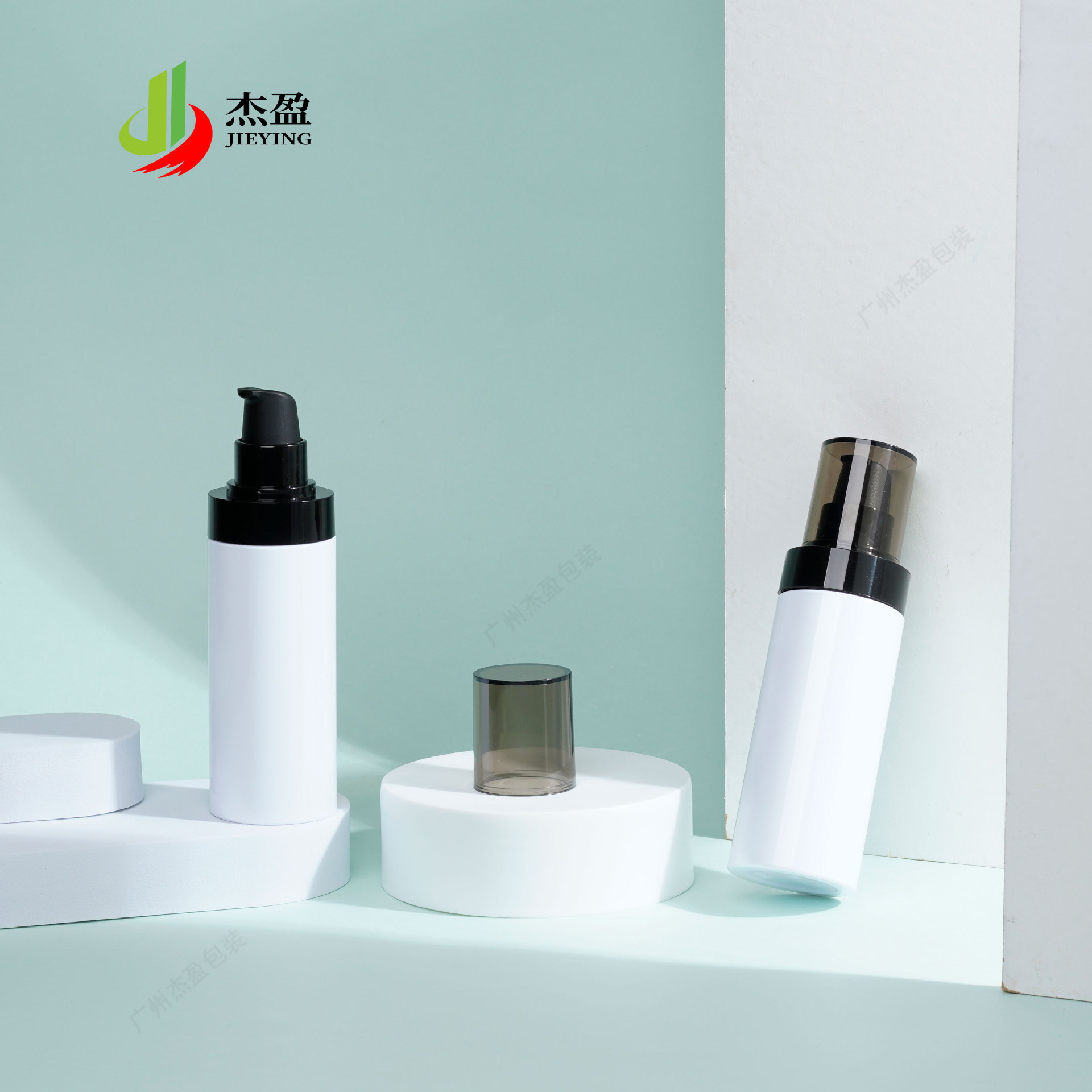 100ml平肩乳液瓶圆柱形护肤品瓶爽肤水分装瓶喷雾瓶套装PET塑料瓶