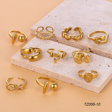 ŷ���羳�߼��н�ָ�����14K�𲻵�ɫ�Ѹ�β��װ����Ʒ����