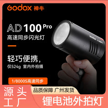 神牛AD100pro外拍闪光灯锂电池TTL摄影灯便携单反相机口袋外拍灯