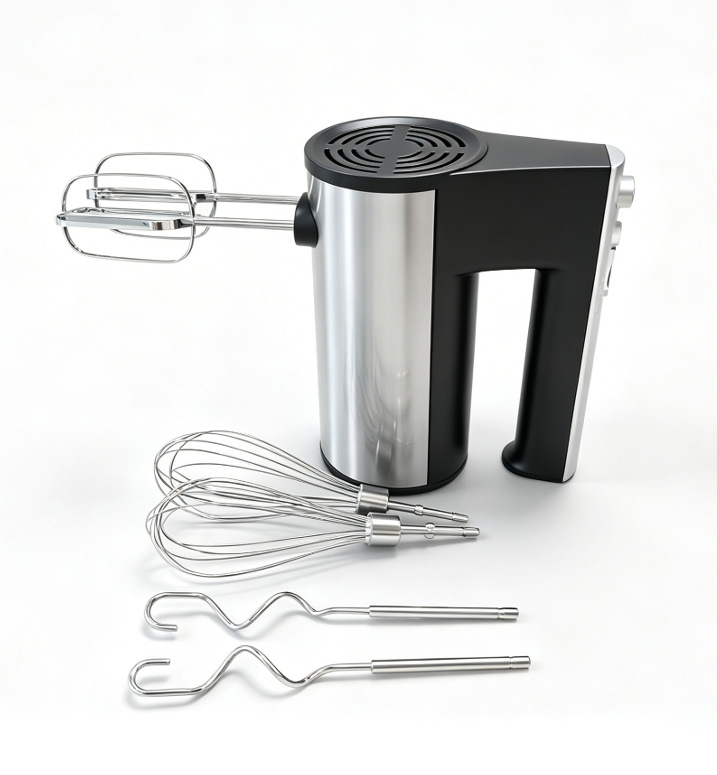 batidor de huevos de acero inoxidable doméstico de mano eléctrica de alta potencia para hornear pastel mezclador de crema batidor de huevos transfronterizo image 8
