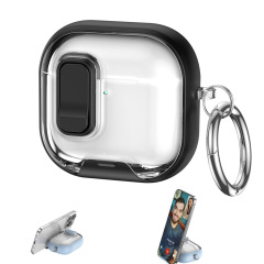 适用新款AirPodspro3保护套透明锁扣耳机壳苹果4代支架耳机保护套
