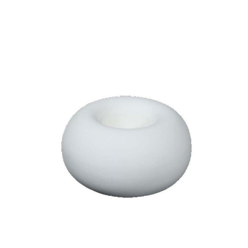 Creativo blanco grande cerámica decoración de mesa de vela redonda decoración de vacaciones accesorios decoración