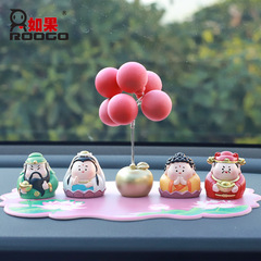 中国風のクリエイティブな関公神の祝福車装飾スクリーン樹脂製文化創造的な車の装飾ミニカー装飾品