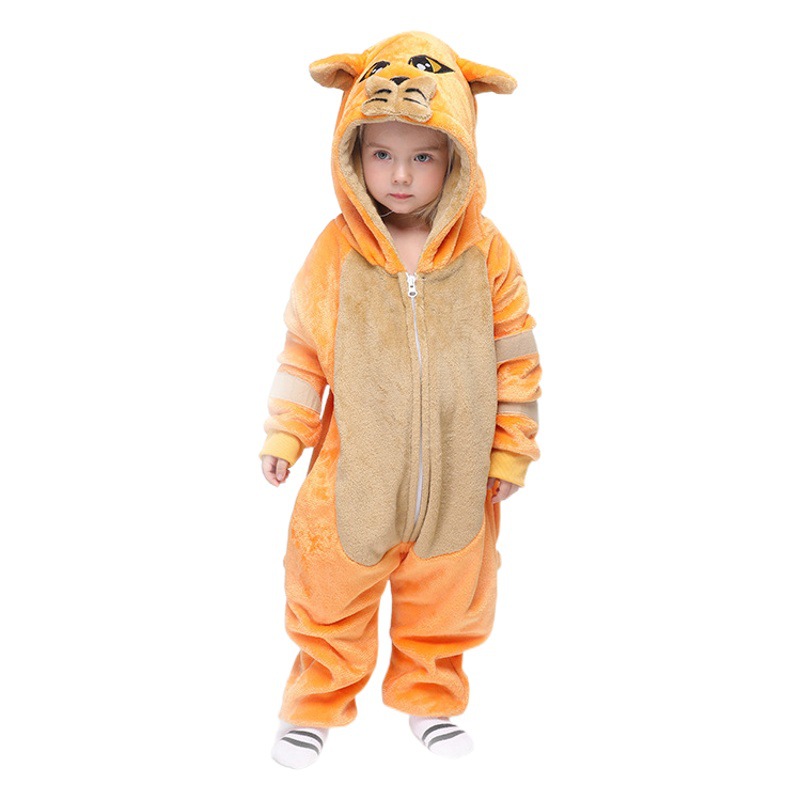 Otoño e Invierno de franela de dibujos animados animal de una sola pieza pijamas ropa de padre e hijo para niños dinosaurio Tianma homewear fábrica al por mayor