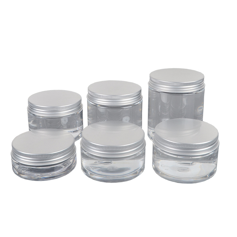 200ml Aluminum Cap Transparent Wide Mouth Bottle with Various Specifications Pet Universal Seal Factory Price Honey Nuts Roasted Seeds and Nuts Snack Jar