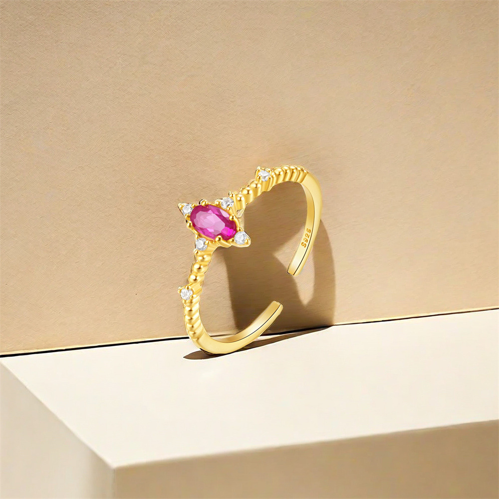 3g Weight Open Rings Classification 1 Piece Quantity Casual Occasion 925 Sterling Silver Material Geometric Pattern Women's Gender Plating Design Sweet Style 925 Sterling Silver Geometric Open Rings 15