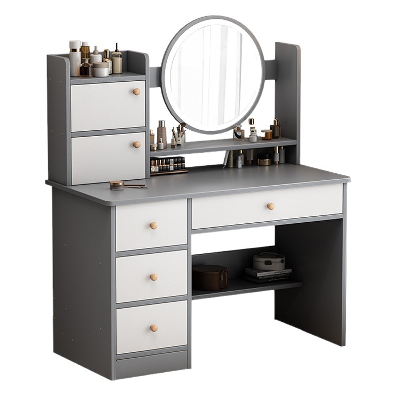 Tocador dormitorio moderno simple gran capacidad gabinete de maquillaje dormitorio principal tocador pequeño apartamento Internet celebridad pequeña mesa de maquillaje