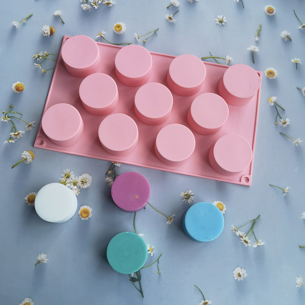 11 cilindro 31 molde de silicona pastel helado pudín molde de postre jabón utensilios de cocción