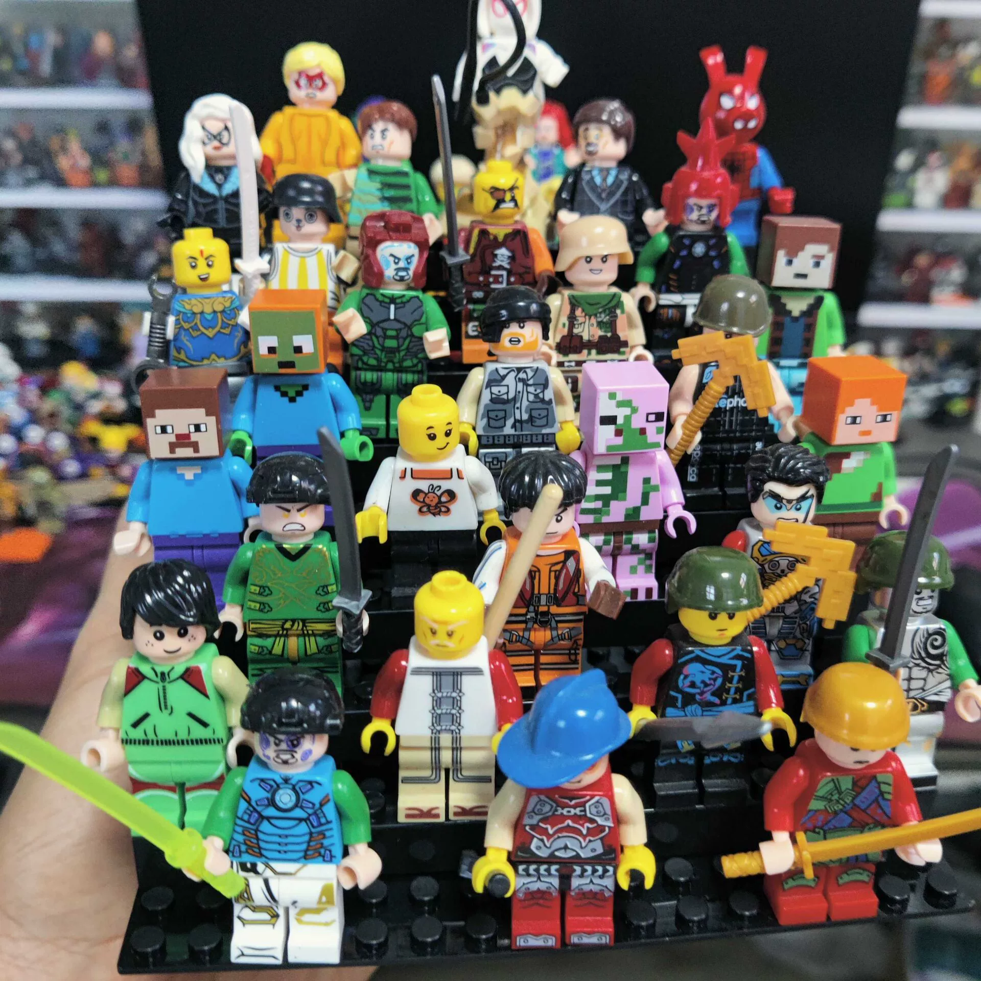 Lego, минифигурки, конструктор, кукла, деревянный человечек, игрушка, полиция, подарок на день рождения