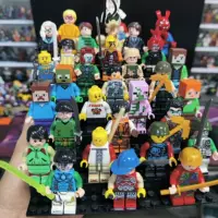 Lego, минифигурки, конструктор, кукла, деревянный человечек, игрушка, полиция, подарок на день рождения