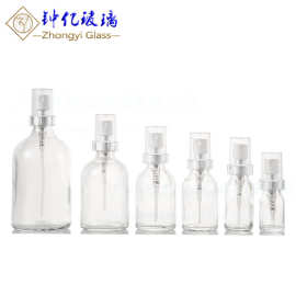 模制瓶30ml50ml100ml透明20牙卡口瓶西林瓶原液化妆品分装玻璃瓶