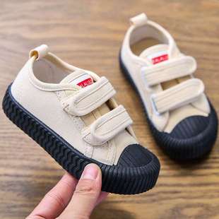 Children's Shoes New Spring and Autumn Children's Canvas Shoes for Boys and Girls Soft Sole Biscuit Shoes Kindergarten Baby Shoes