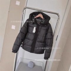 新款高品质羽绒服黑武士蒙家潮牌连帽保暖加厚情男女款冬季面包服