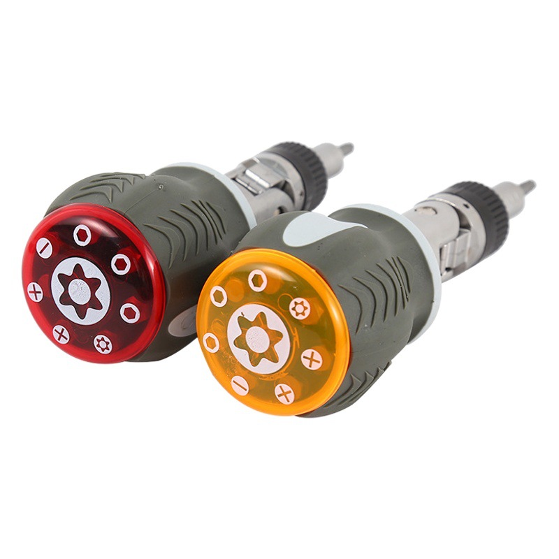 Fuente de la fábrica 8 piezas destornillador incrustado Multi-ángulo trinquete destornillador multifunción hogar mantenimiento trabajador al por mayor