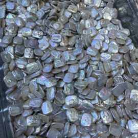 18-20mm方块巴洛克淡水珍珠银蓝光细微瑕可打孔厂家批发裸珠diy