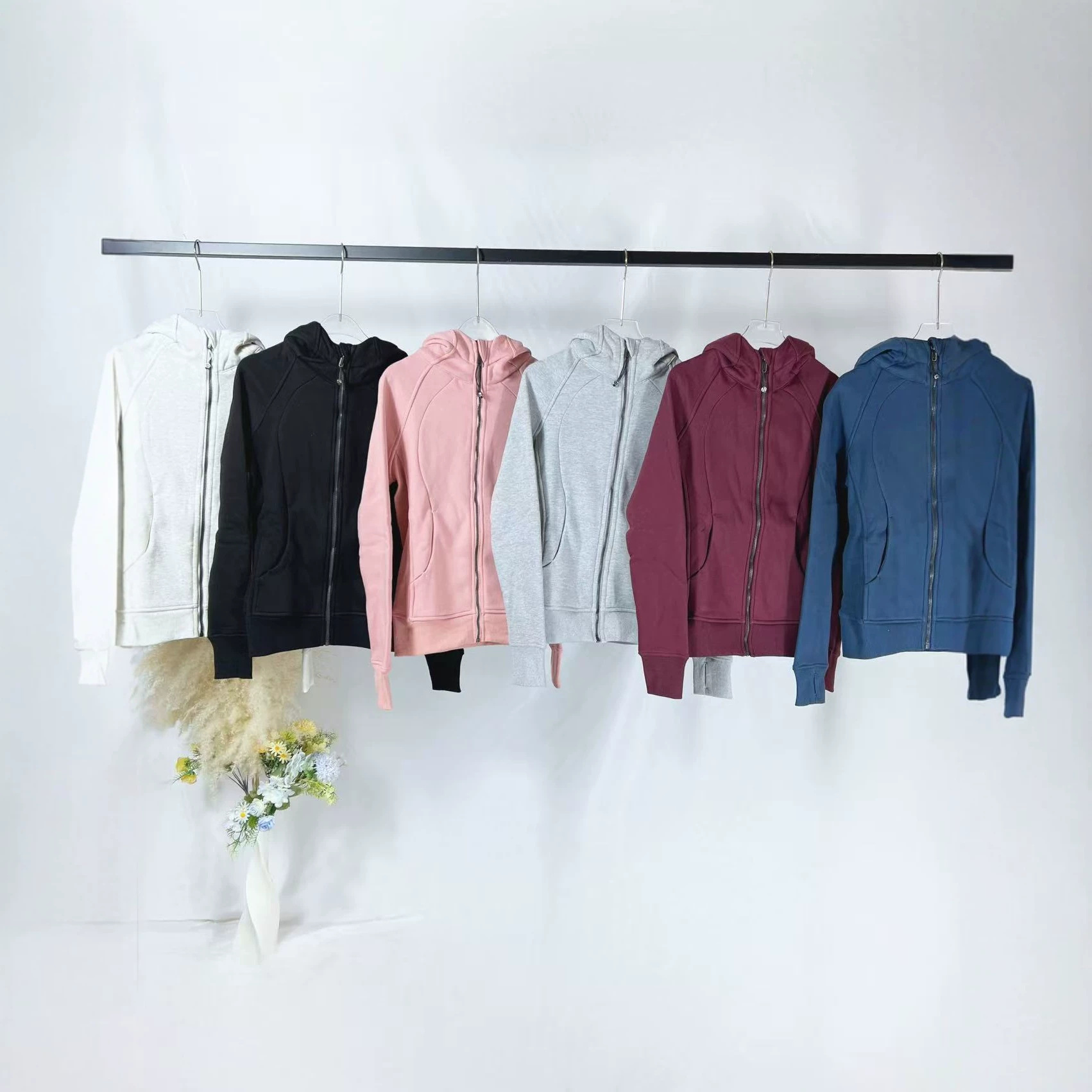 lulu原标同款Scuba修身卫衣 瑜伽服外套休闲运动加绒连帽上衣女式