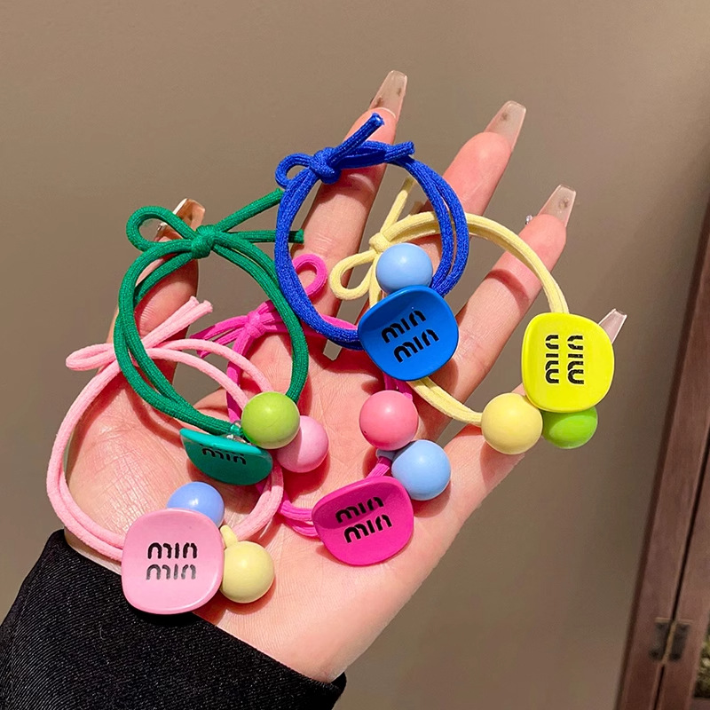 Coreana para niños correa de cabello anillo de cabello niñas de cabello de cola de caballo de color duradero estudiantes de alta elasticidad no es fácil cortar la cuerda