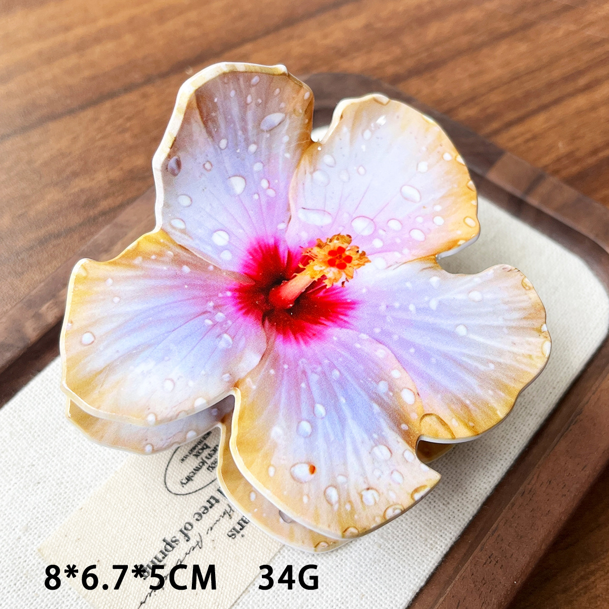 Ácido acético imitación de 10 cm nuevo imitación Fusarium flores clip de pelo vacaciones de turismo de playa fotos flores creativas DIY