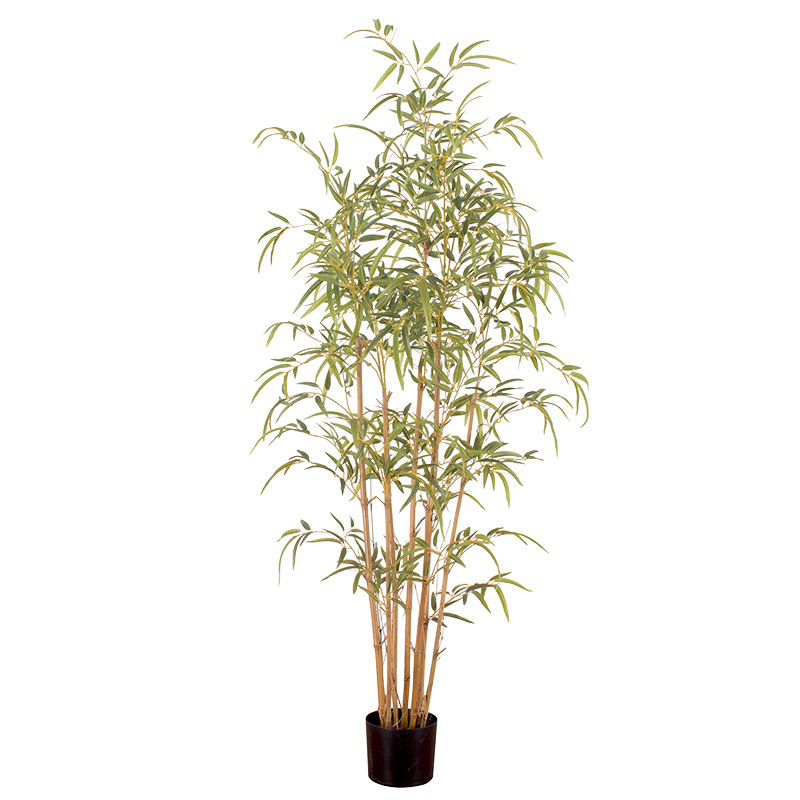 Fábrica de árboles artificiales Venta caliente decoración de plátano artificial planta verde artificial en maceta comercial decoración suave árbol artificial