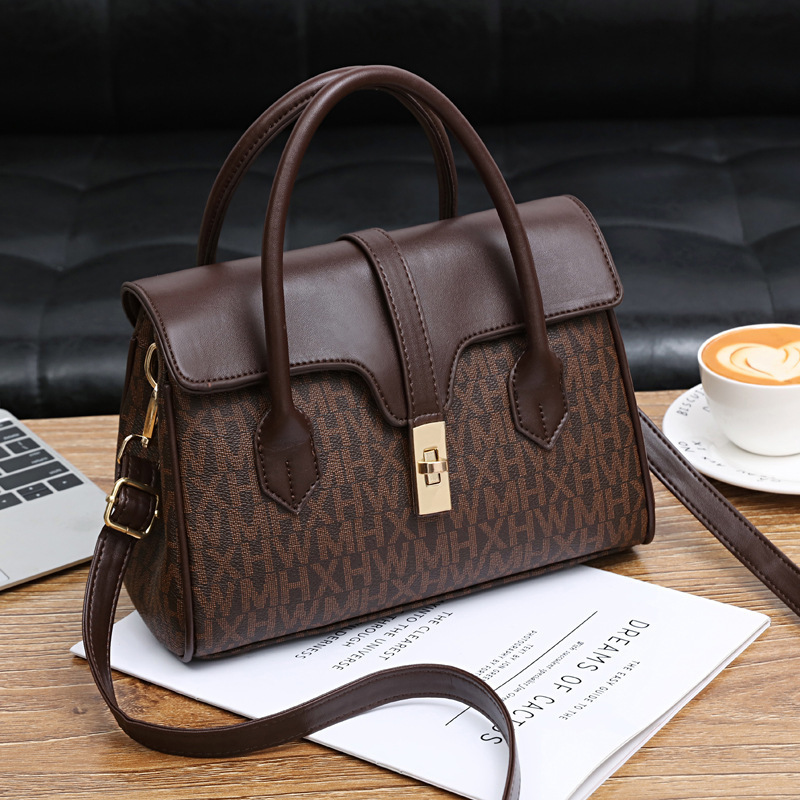 Handbag Women's Bag 2021 New Arrival Trendy Autumn and Winter Vintage Shoulder Bag Fashionable Atmospheric Tote Bag Handbag Women's Bag 2021 New Arrival Trendy Autumn and Winter Vintage Shoulder Bag Fashionable Atmospheric Tote Bag