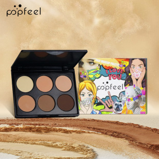 POPFEEL 6ɫ������ݷ۱�Ӱ���� �Ӱ�����wɫ���y�����w�羳�ʊy
