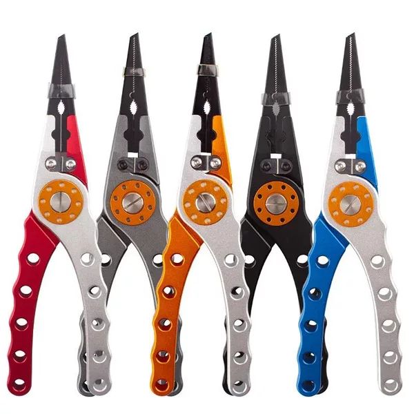 Outdoor fishing pliers for lure fishing, fish control, line cutting, extended fishing pliers, multi-functional aluminum alloy sports fishing tool
