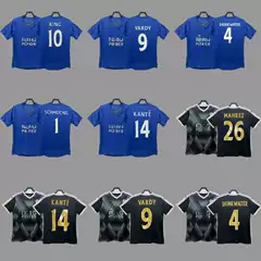 Leicester C Retro Jersey Football Uniform Classic Nostalgic Reprint Thai Edition Jersey Competition Training Suit Short Sleeve
