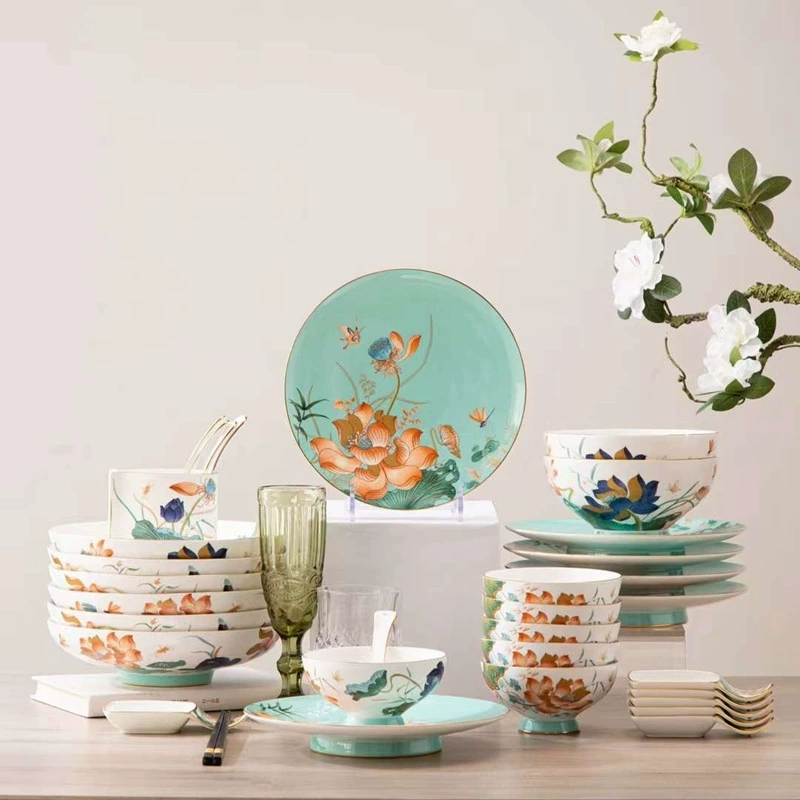 31 Fortunately Fuhoming tableware set Jingdezhen ceramic dishes dish dish and dish home for home