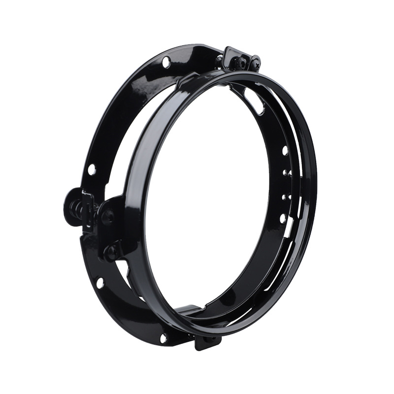 Harley Glide 7-inch Wrangler headlight modification bracket round spray paint plating headlight fixing bracket
