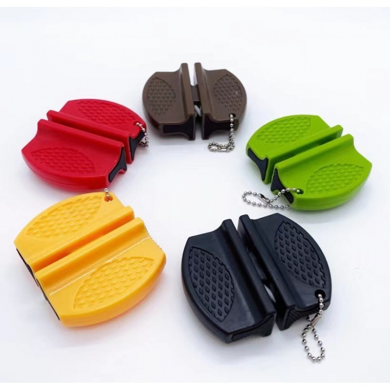 Butterfly afilador de cuchillos mini multifunción afilador de cuchillos portátil al aire libre cuchillo doméstico afilador de cuchillo rápido piedra de afilador simple y duradero