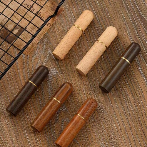 Ebony hand sewing needle storage barrel, exquisite needle storage barrel, creative rosewood wooden DIY handmade household toothpick barrel