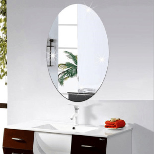 Factory direct wall stickers makeup acrylic wall stickers bathroom living room wardrobe bedroom self-adhesive mirror wall stickers 1mm
