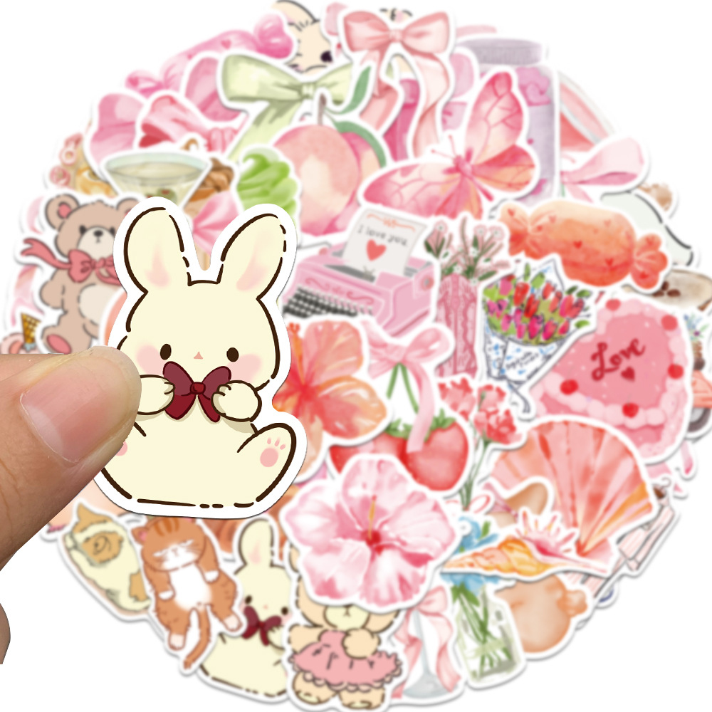 School, Graduation Occasion 1 Set Cartoon Bow Knot School Graduation PVC Princess Cute Stickers