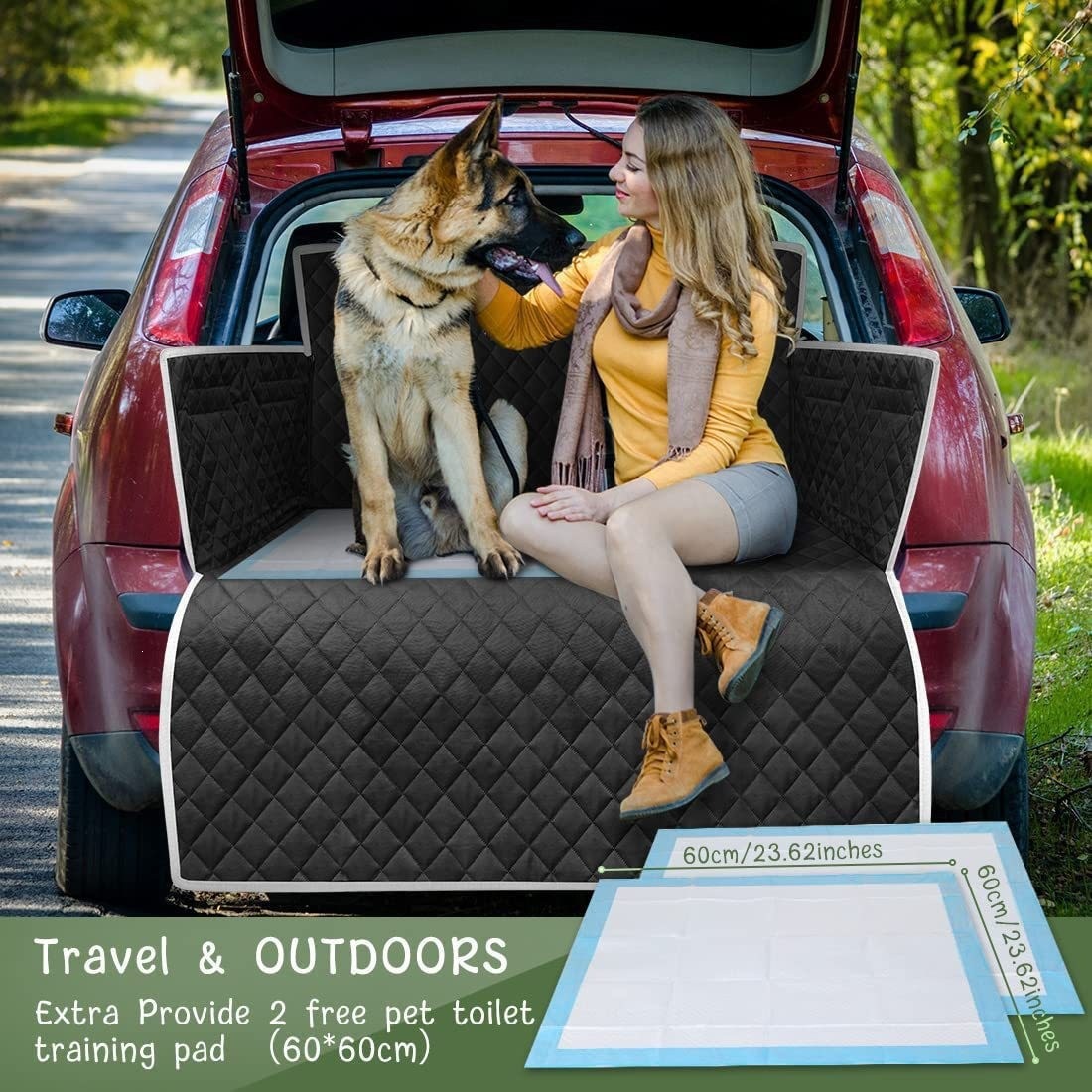 Factory Direct Sales Car Trunk Pet Mat, Stain-Resistant Car Trunk Mat, Thickened Oxford Cloth Pet Car Mat