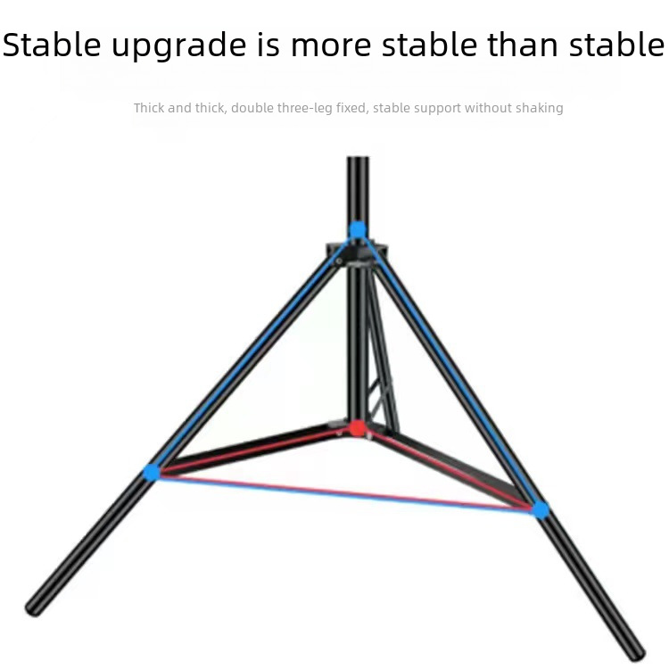2.1-meter floor-standing tripod camera photography live streaming selfie phone holder temperature measuring device universal