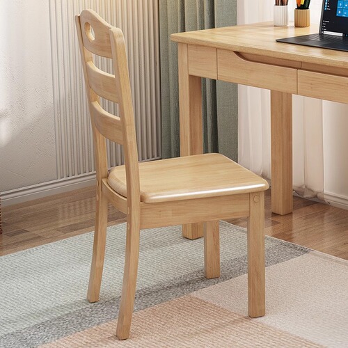 All solid wood dining chair backrest chair home stool modern minimalist restaurant Chinese study room hotel restaurant dining table and chairs
