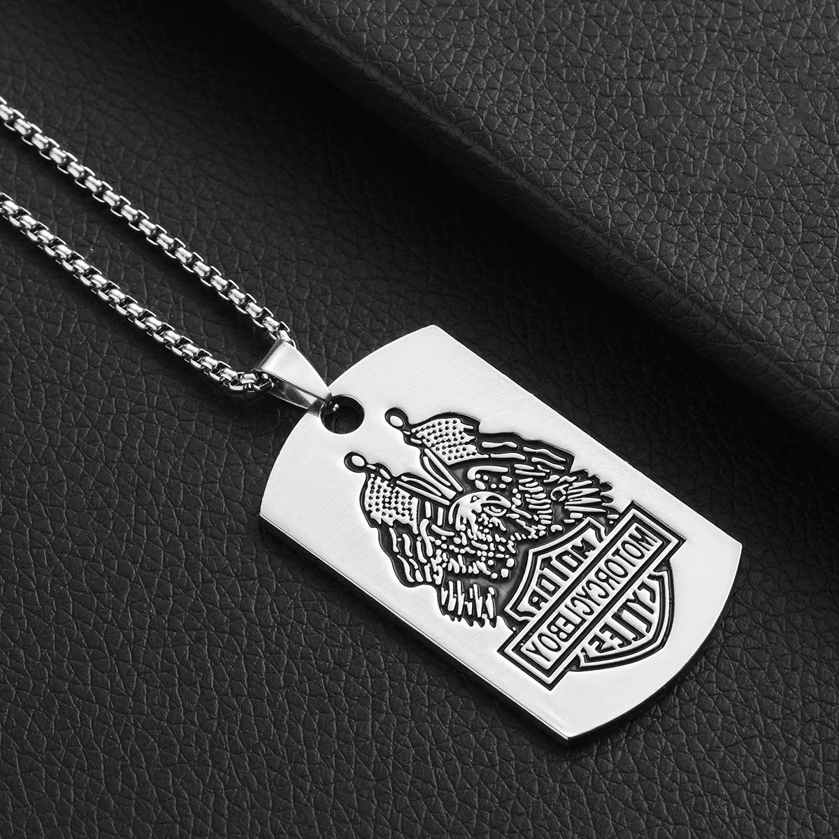 Personalized Titanium Steel Necklace for Women's Versatile Punk Hip Hop Alloy Pendant Long Sweater Chain Accessories_voghion.com