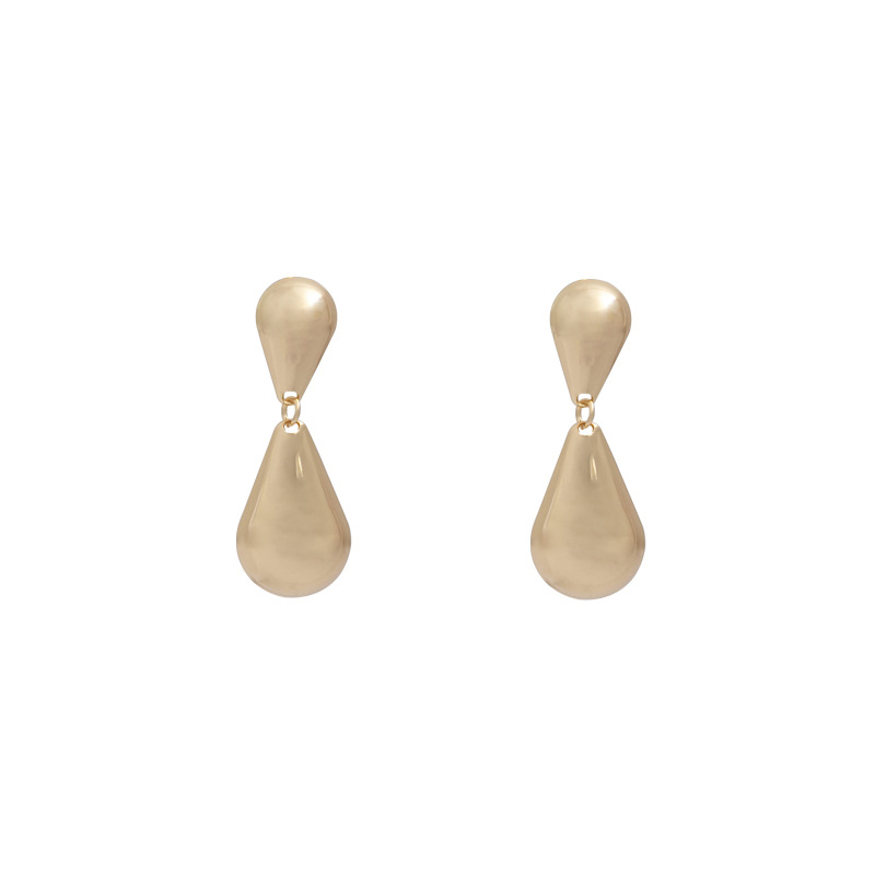 16g Weight Drop Earrings Classification 1 Pair Quantity Daily Occasion Iron Material Geometric Pattern Women's Gender Plating Design Simple Style Style 1 Pair Simple Style Geometric Plating Iron Drop Earrings 12