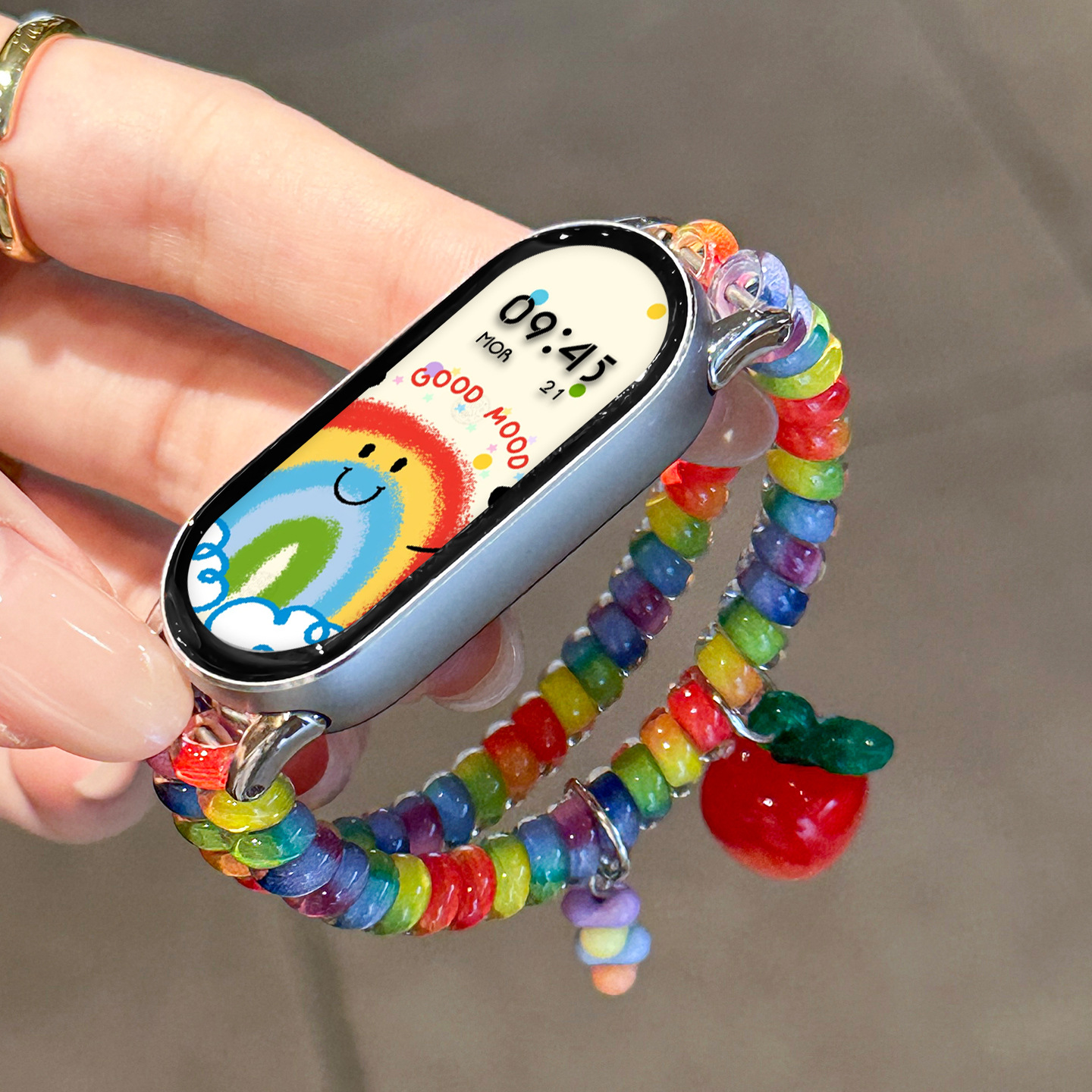 【七彩小熊】适用小米手环10表带8新款手表xiaomi9电话线发圈nfc