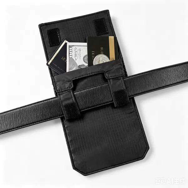 New cross-border belt-worn coin purse, business casual, multifunctional, can hold documents and passports