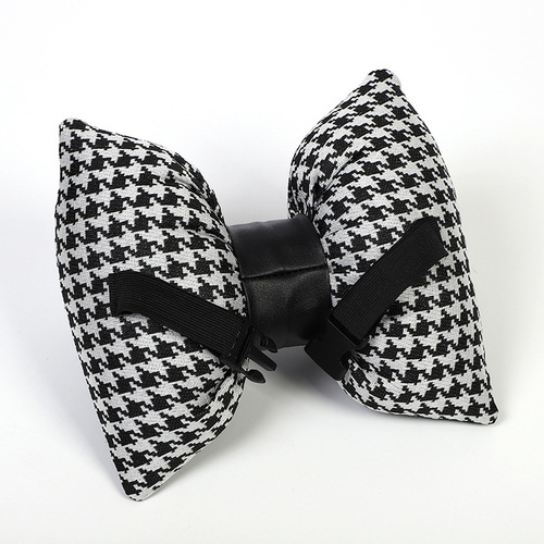 Car headrest and lumbar support Butterfly houndstooth car comfortable pillow and neck pillow Fashion classic car cushion