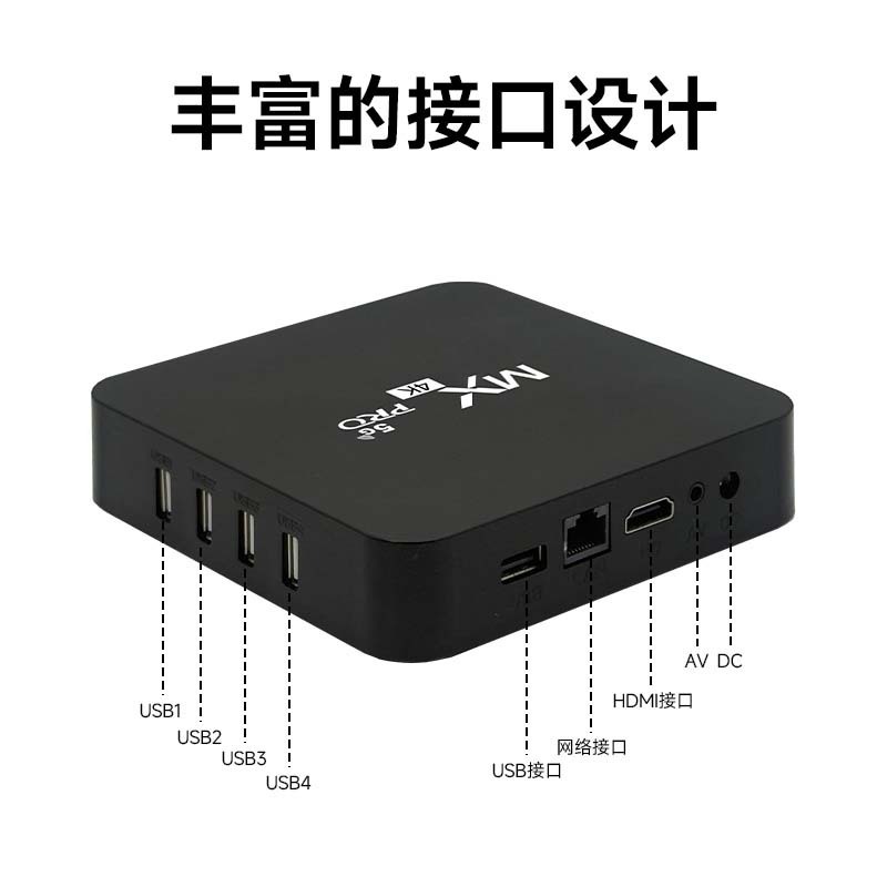 MX4K高画質セットトップボックス、新型スマートテレビ受信機、テレビセットトップボックス、TVBOXの越境販売|undefined