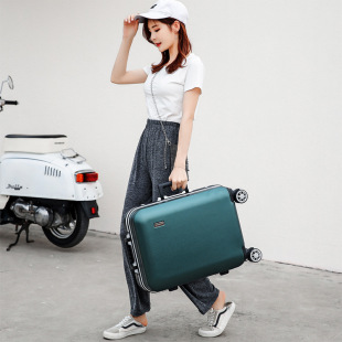 Luggage 20 inch boarding box aluminum frame high color value suitcase universal wheel new password box luggage case wholesale women