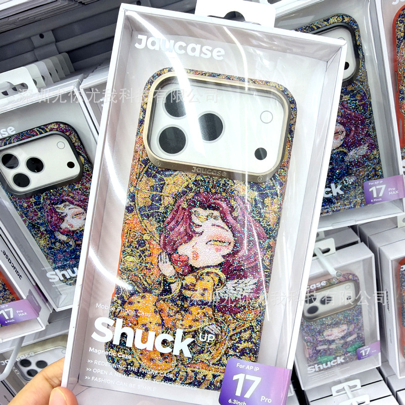 Jaucase Original Beauty-Themed Magnetic Phone Case for iPhone 17 Pro Max, Premium for 17 Pro Jaucase Original Beauty-Themed Magnetic Phone Case for iPhone 17 Pro Max, Premium for 17 Pro
