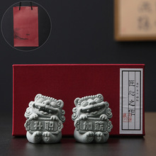 可爱石狮子办公室工位桌面装饰小摆件家居饰品高级感寓意生日礼物