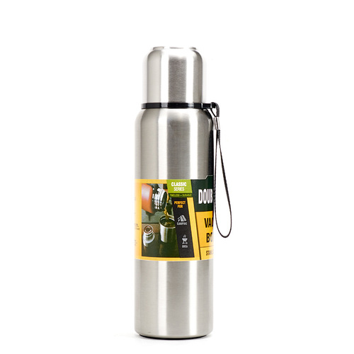 Custom Russian All-Stainless Steel 316 Insulated Cup Smart Water Kettle for Outdoor Sports and Travel - 1L
