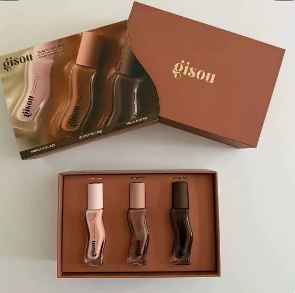 Cross-Border Gisou 3-Piece Set of Lip Glosses for Moisturizing, Repairing, and Reducing Lip Lines