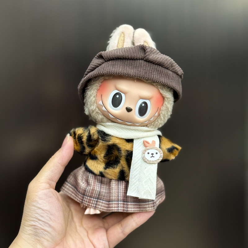 新しいかわいいシュガージェルフェイスラブブドレッシング帽子ペンダントぬいぐるみラブブ人形バッグペンダント|undefined
