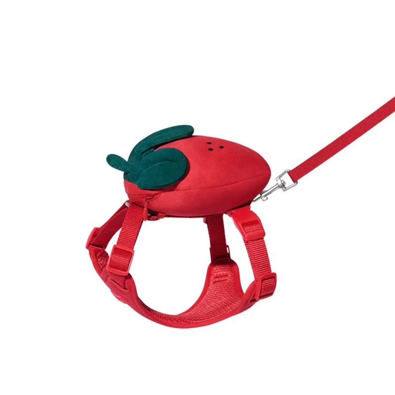 Не карточка клубничный рюкзак для домашних животных набор поводка для собак в форме булавки